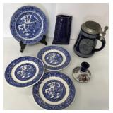 Eclectic Collection of Blue and White