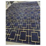 Marilyn Monroe Navy and Gold Rug