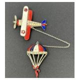 Vintage Coro Marion Werner Chatelain Brooch