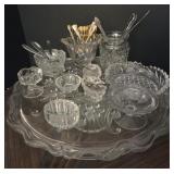 Serving Plate and Stainless Utensils