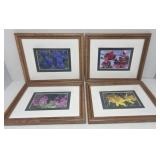 Framed Flower Photographs