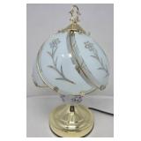 Lamp with Brass Finish and Glass Globe