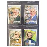 1972 Topps Presidents x4