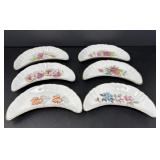 Floral Design Bone Dishes