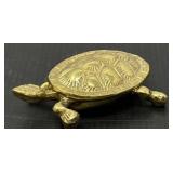 Brass Turtle Ash Tray/Trinket Dish by Hampton