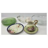 Assortment t of Depression Glass and Porcelain