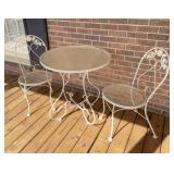 Wrought Iron Patio Table with Chairs