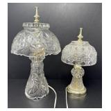 Cut Crystal Bedside Lamps