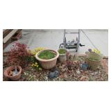 Hose Reel, Planters, Outdoor Decor