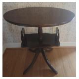 Traditional Side Table with Shelf