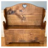 Heirloom Country Heart Bench