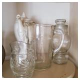 Glass Vases and Pitchers