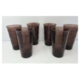 Vintage Amethyst Purple Glass Tumblers