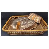 Copper Finish Molds and Basket