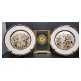 Seiko Clock and Chokin Plates
