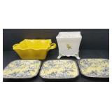 Yellow and White Decor