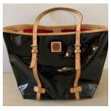 Dooney and Burke Labeled Patent Tote