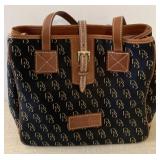 Dooney and Burke Labeled Signature Monogram Tote