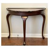 Queen Anne Style Demi Lune Table