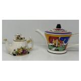 Sadler and Royal Albert English Teapots