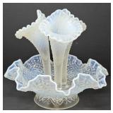 Fenton Opalescent Hobnail Epergne