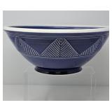 Cobalt and White Pottery Bowl by Nancy