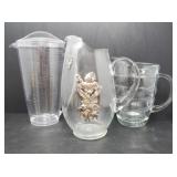 Two Glass and One Acrylic Pitcher