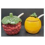 Grape and Orange Jam Jars