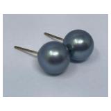 Tahitian Pearl Earrings with 14K Posts