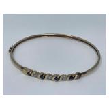 10K Bracelet with Sapphires and Diamonds