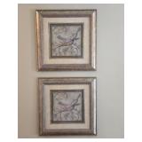 Framed Stylized Bird Prints