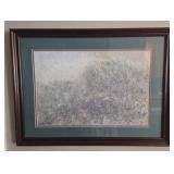 Framed Original Abstract Artwork, Signed