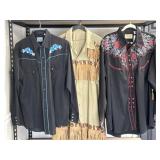 Three Western Shirts Two with Embroidery
