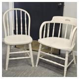 Vintage White Kitchen Chair