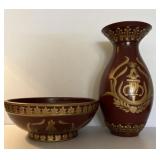 Decorative Vase and Bowl