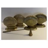 Brass Bookends with Snuffer