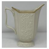 Lenox Pitcher with Embossed Floral Trellis Design