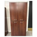 Dark Wood Television Cabinet