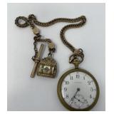 Waltham Pocket Watch with Chain and Fob