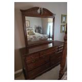 Traditional Dresser with Mirror