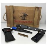 Winchester Gun Box, Assorted Knives