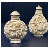 Carved Resin Snuff Bottles