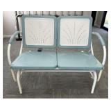 Retro Style Metal Two Person Glider