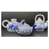 Blue and White Tea Pots