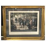 Civil War Print,Prayer in Stonewall Jackson's Camp
