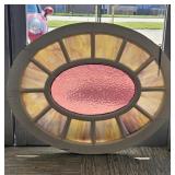 Oval Stained Glass Window A