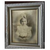 Antique Portrait of Little Girl from Rock Hill