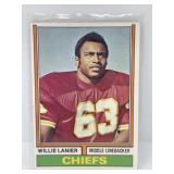 1974 Topps Willie Lanier HOF Card #480
