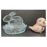 Bunny on a Nest and Baby Chick