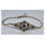 14K Bracelet with Rubies